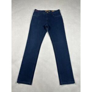 Enzo Tovare Mens Dark Wash Denim Jeans Straight Leg Size 32 x 30